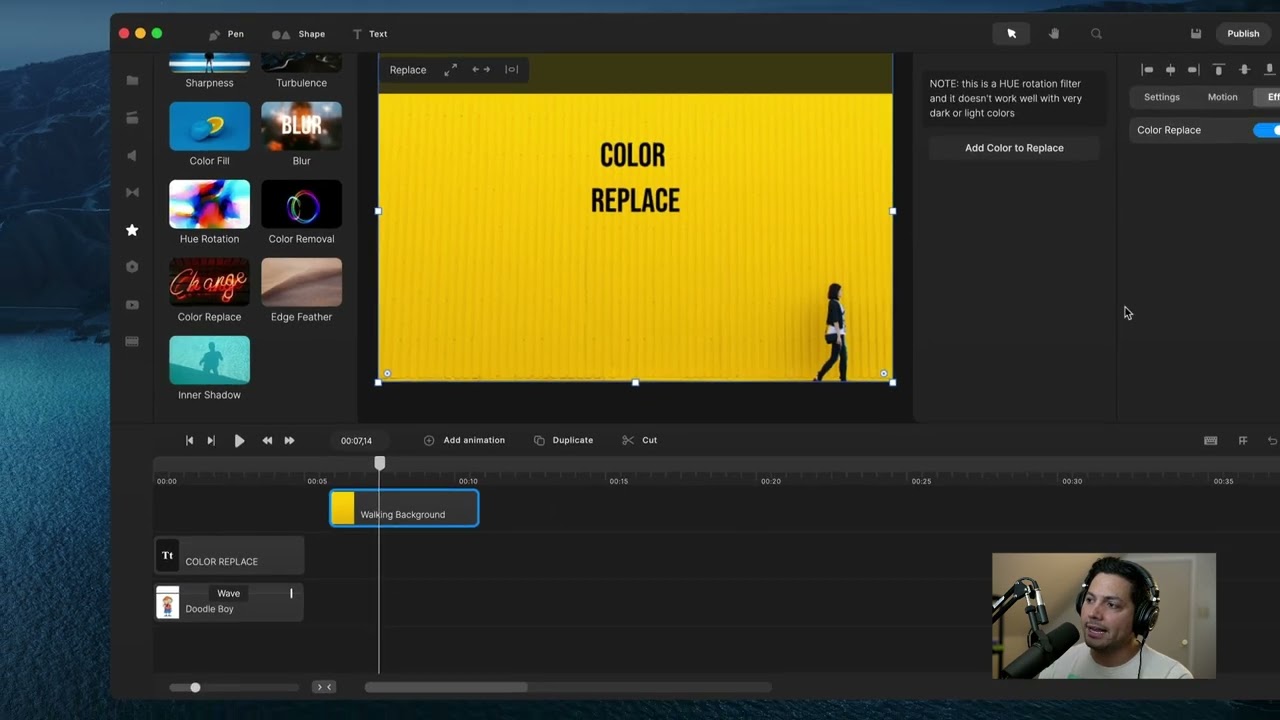 CreateStudio - How to Use Green Screen Removal, Color Replace And Color Removal