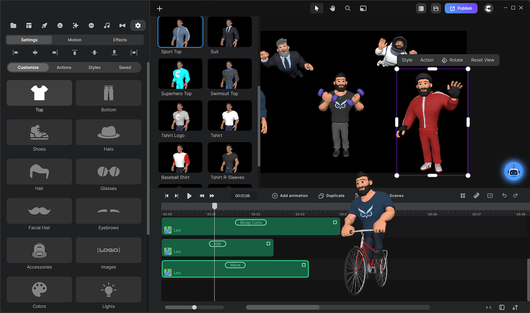 Videomaker 3D Personages
