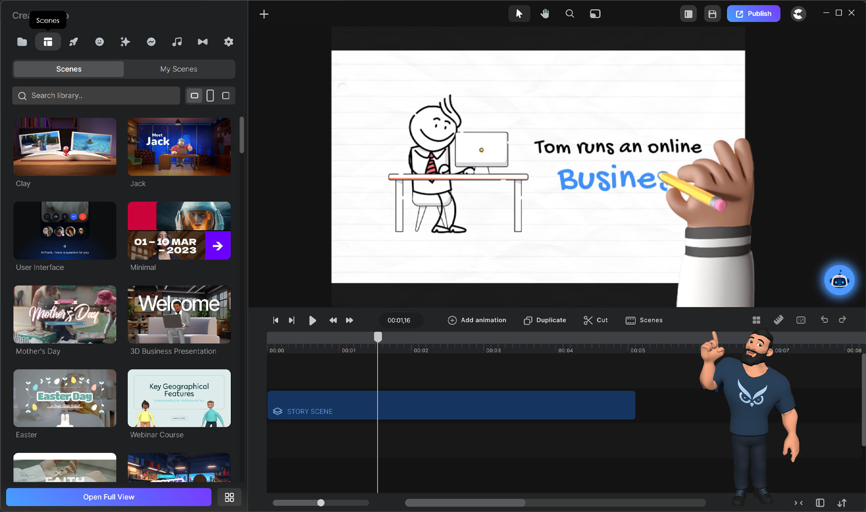 Videomaker Animatie Scenes