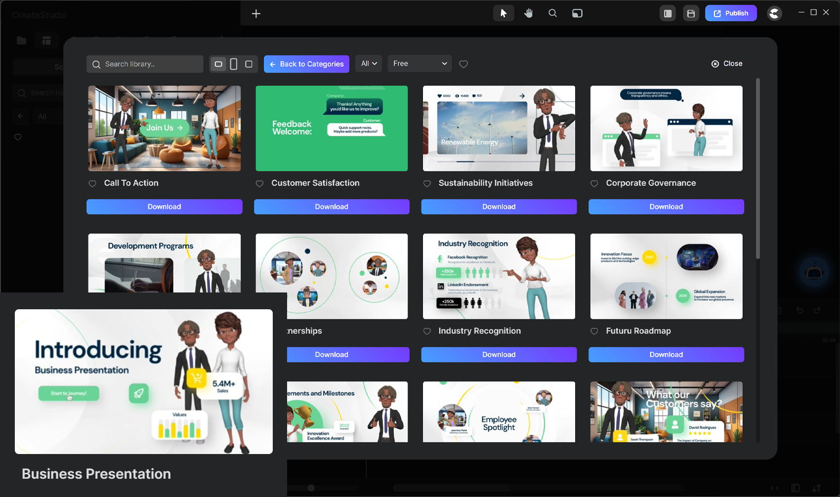 Videomaker Business Presentation Scenes