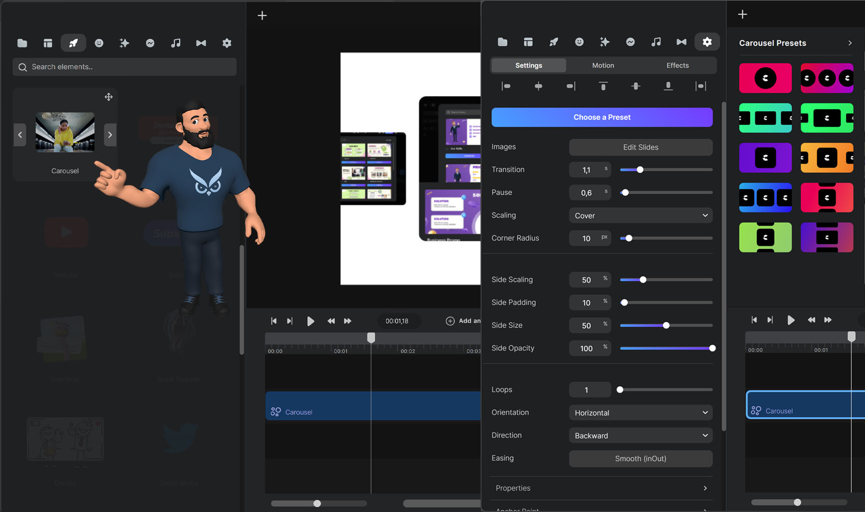 Videomaker Carousel Tool
