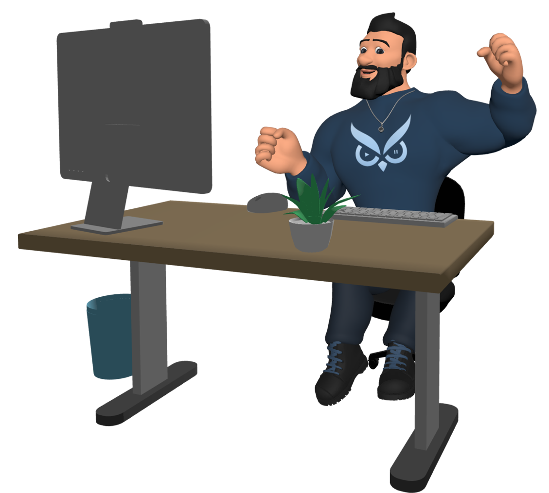 Videomaker Personage Desk