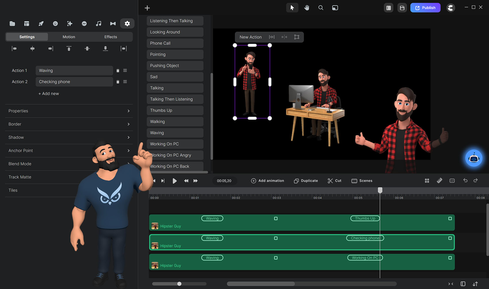 Videomaker Personages