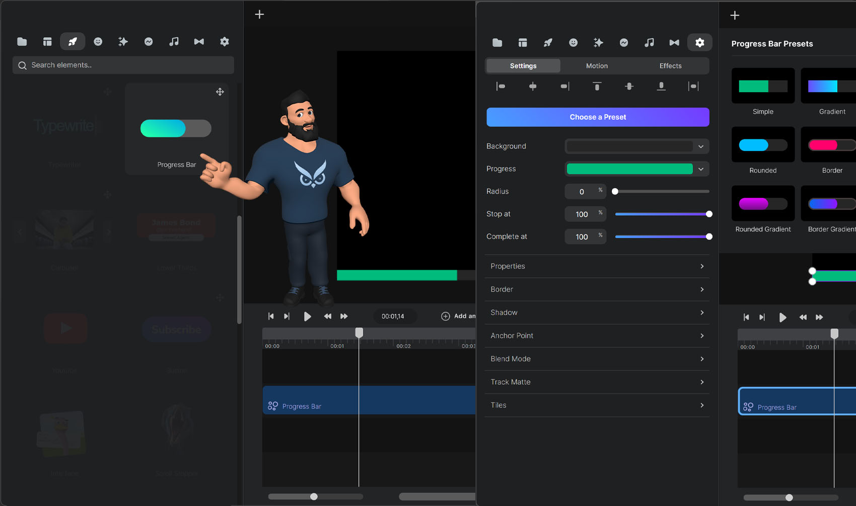 Videomaker Progress Bar Tool